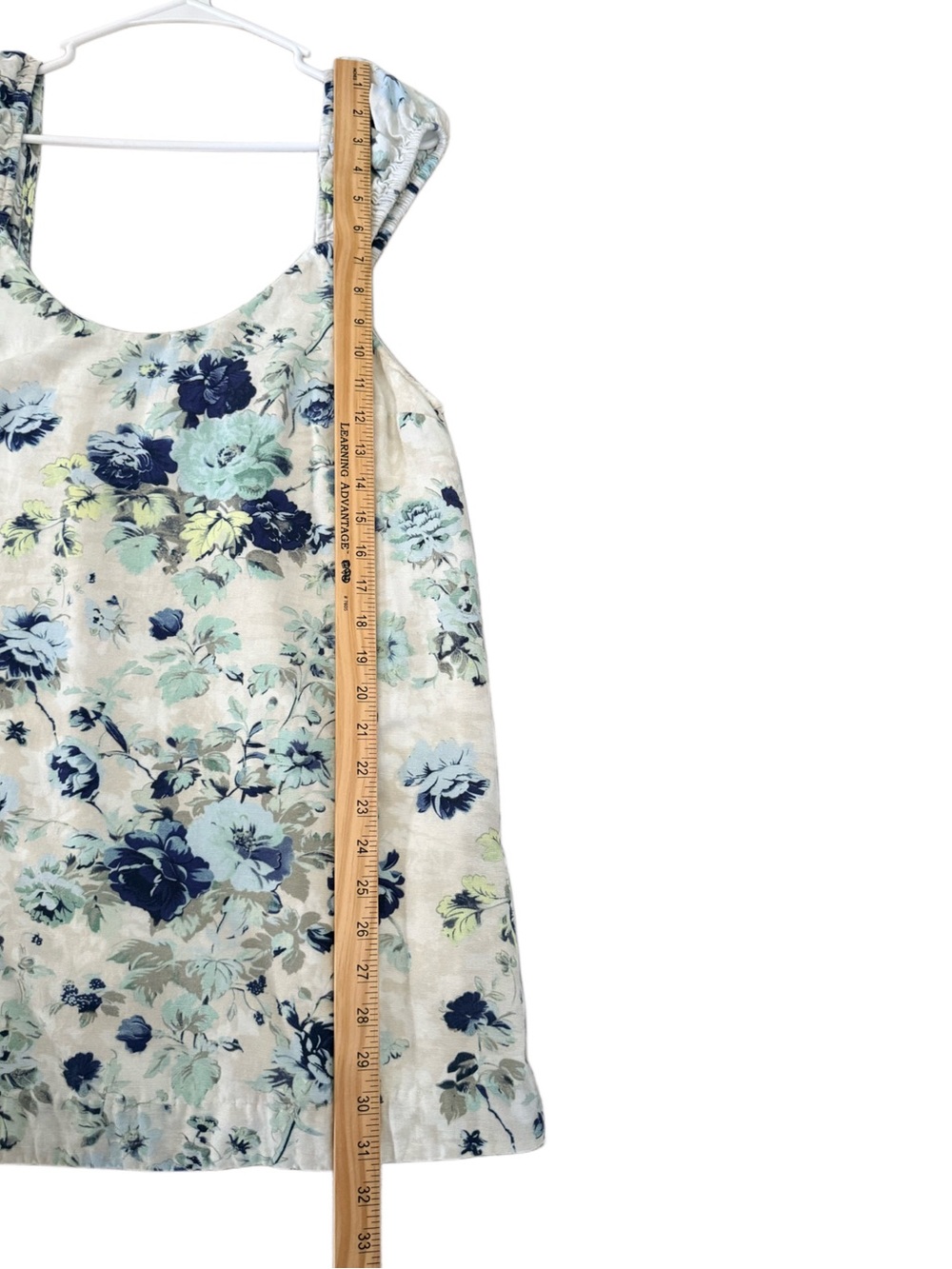 Free People Wildflower Printed Mini White Blue Babydoll Dress Boho Cottagecore - Picture 8 of 12